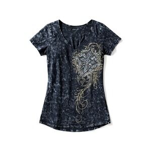 Vocal Women's Charcoal Gray glam Y2K emo goth grunge whimsigoth embellished cute